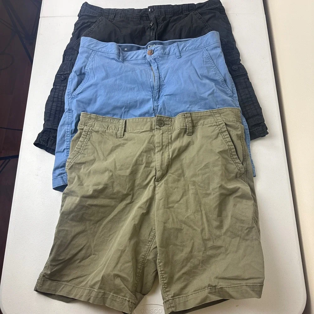 Lot of 3 Sonoma Croft & Barrow Buffalo Shorts Mens 36 Cargo Chino Outdoor